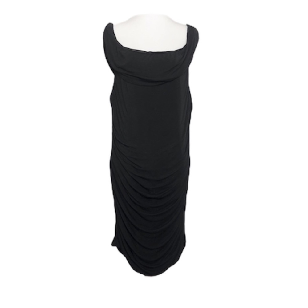 Trouve Black Off-Shoulder Shirred Bodycon Dress